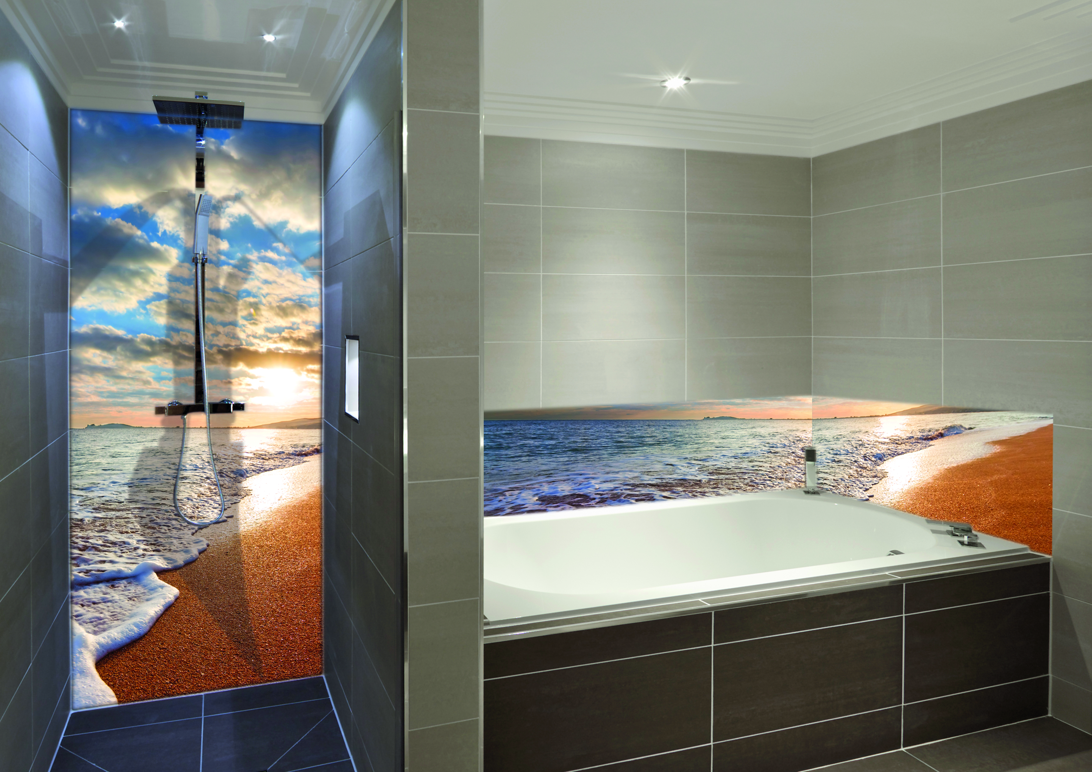 Badewannenrückwand, Wannenrückwand, Rückwand für die Badewanne